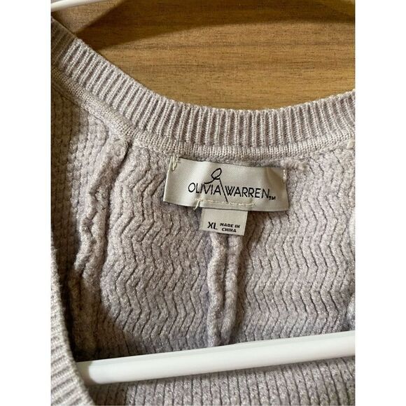 Olivia Warren Fringe Sweater With Tie Back - Picture 3 of 6